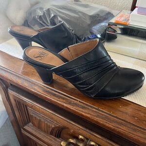 Sofft Black Mules Comfortable Clogs